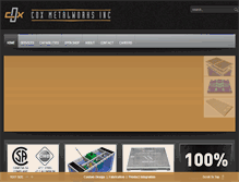 Tablet Screenshot of coxmetalworks.com